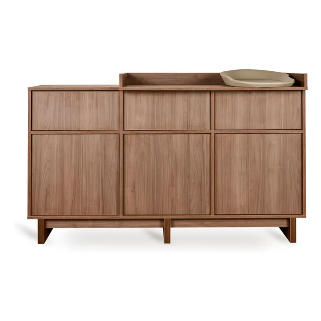 Wickelaufsatz für Kommode Kyo | Walnut