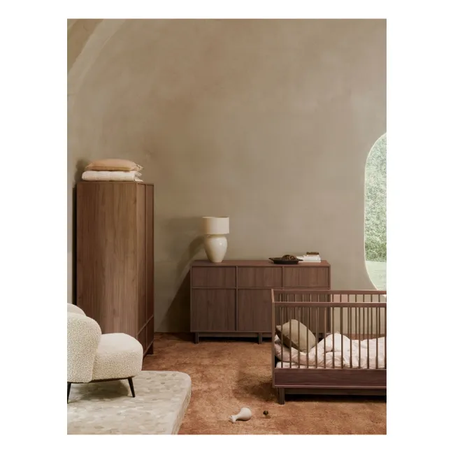 Lit bébé Kyo 70x120 | Noyer