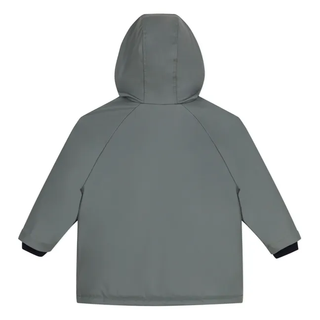 Impermeable con forro de sherpa | Verde