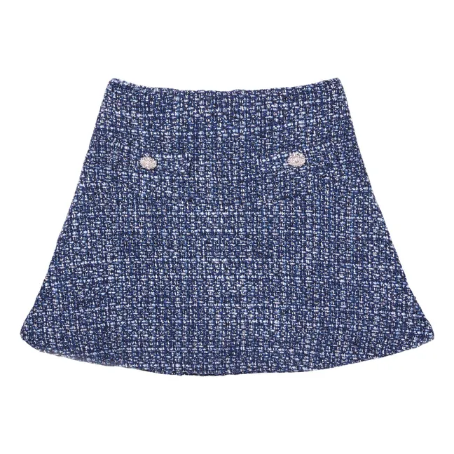 Jupe Dreamtide Tweed | Bleu marine
