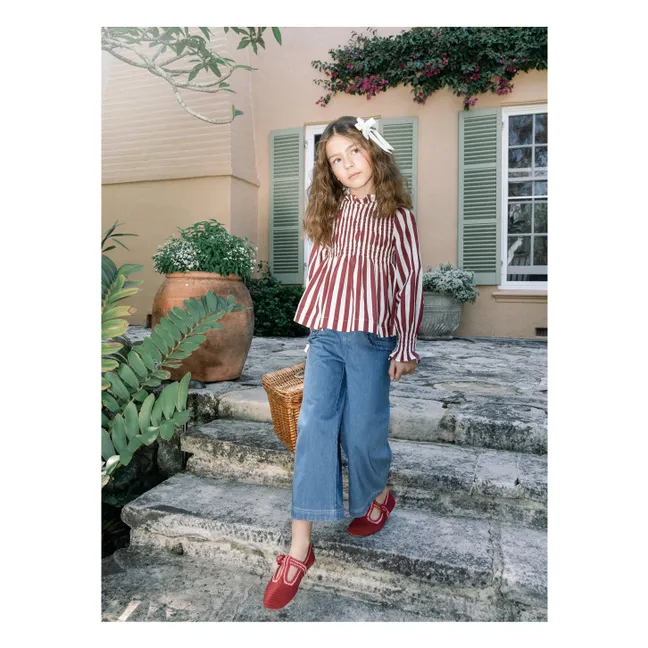 Blouse Laurel Rayée | Bordeaux