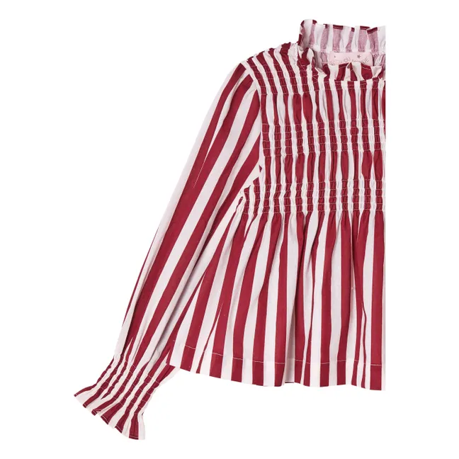 Blouse Laurel Rayée | Bordeaux