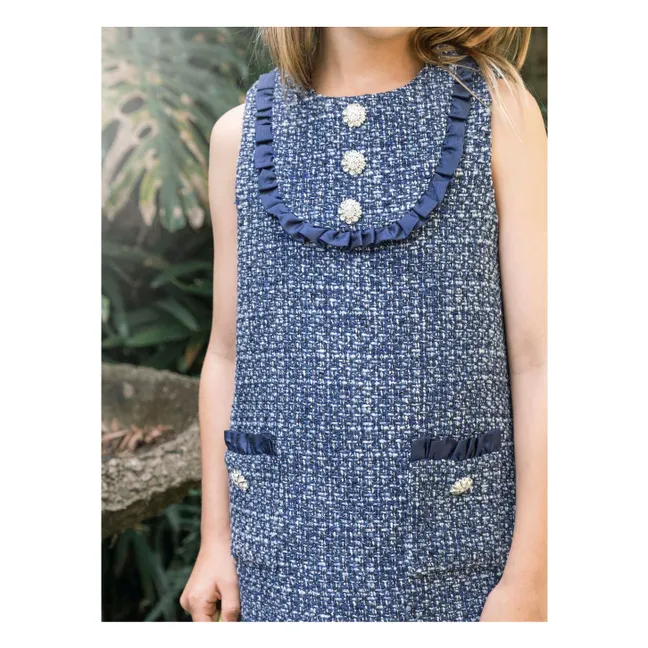 Robe Dreamtide Tweed | Bleu marine