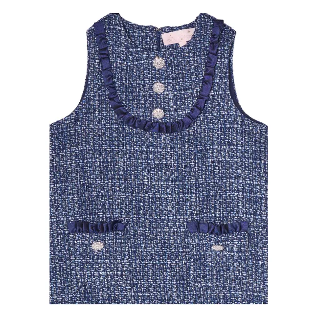 Robe Dreamtide Tweed | Bleu marine