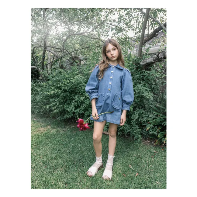 Heartstring Denim Dress | Blue