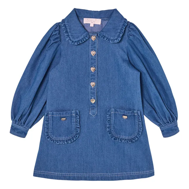 Robe Heartstring Denim | Bleu