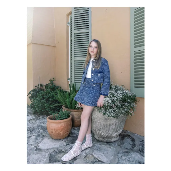 Jupe Dreamtide Tweed | Bleu marine