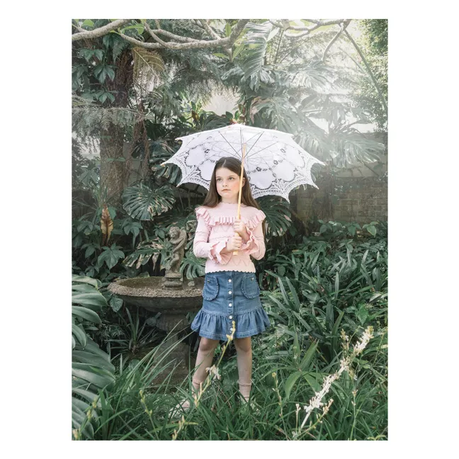 Forget Me Not Fine Knit Sweater | Powder pink