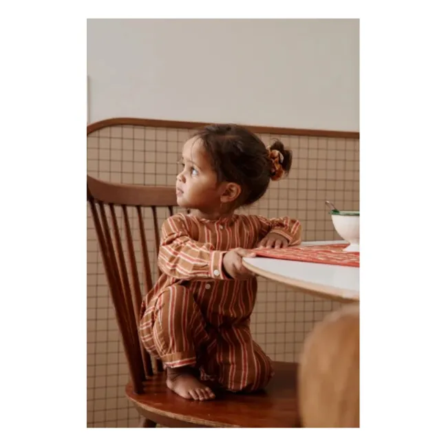 Pyjama Pimi Rayé | Marron