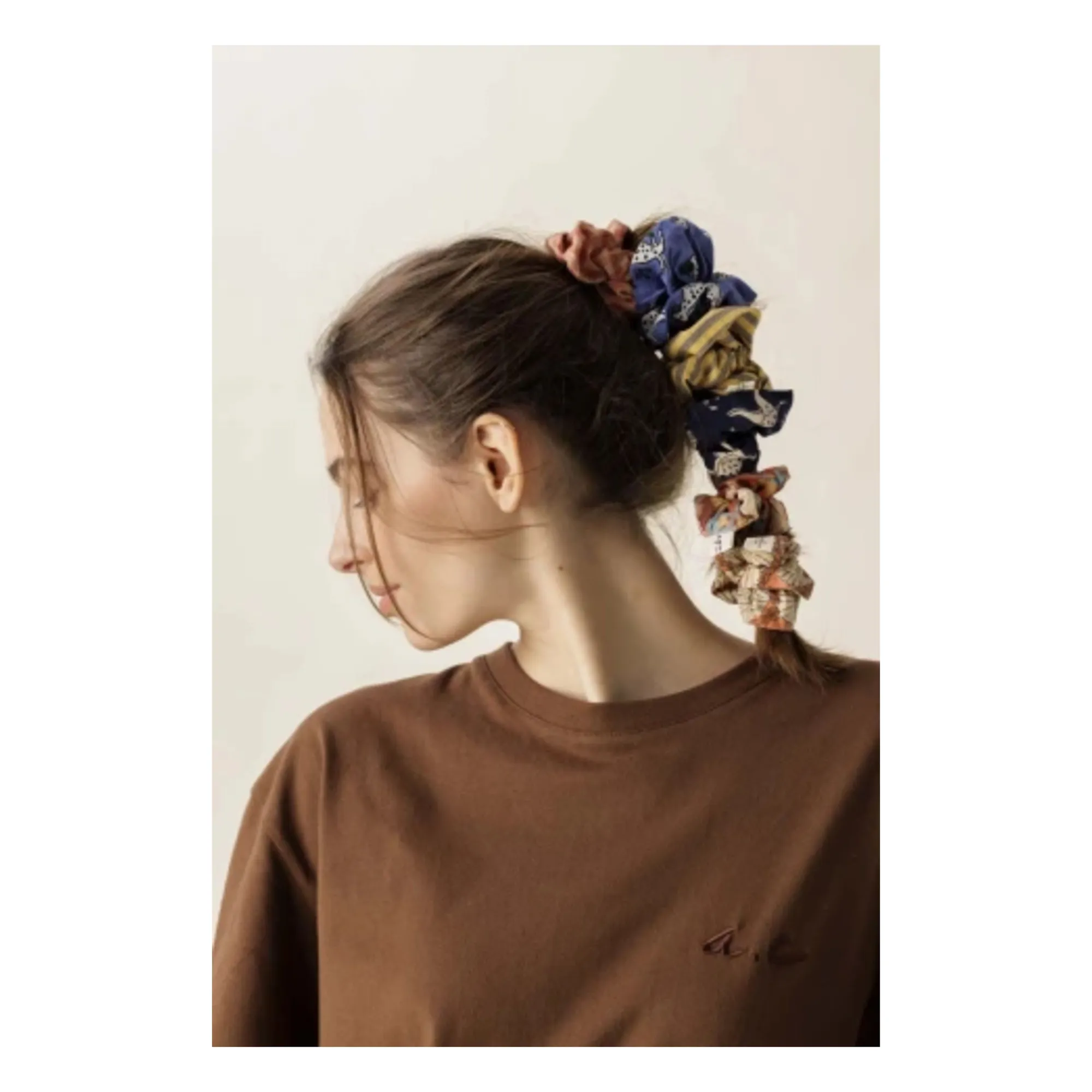 Chouchou Manjuk Fleuri | Rose- Image produit n°1