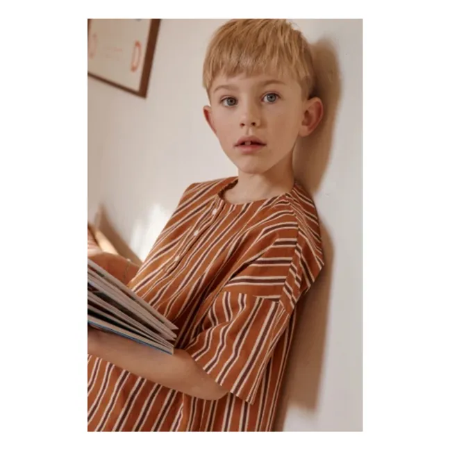 Pyjama Prial Rayé | Marron