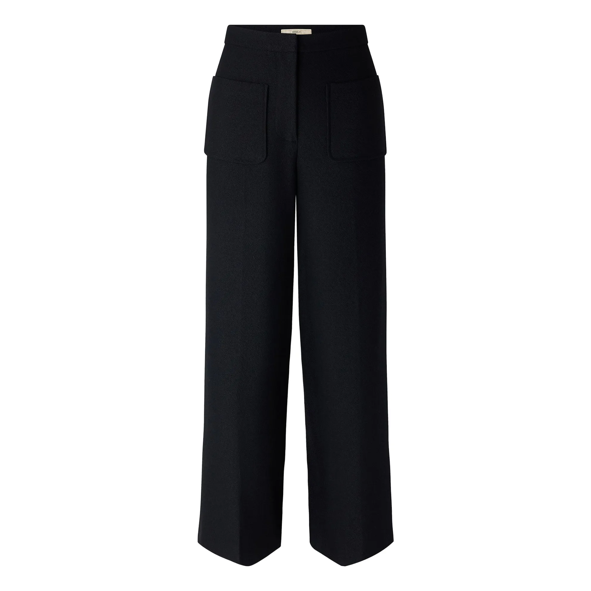 Sessùn Black Alberwool Recycled Fiber Pants