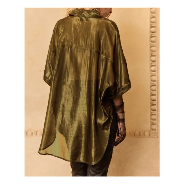 Blouse Light Métallisée | Gris