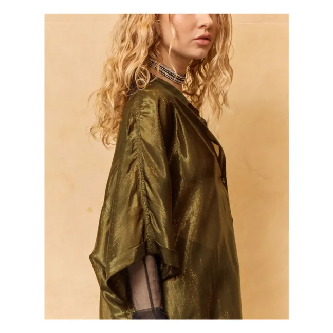 Blouse Light Métallisée | Gris
