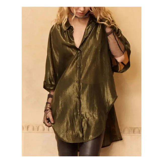 Blouse Light Métallisée | Gris
