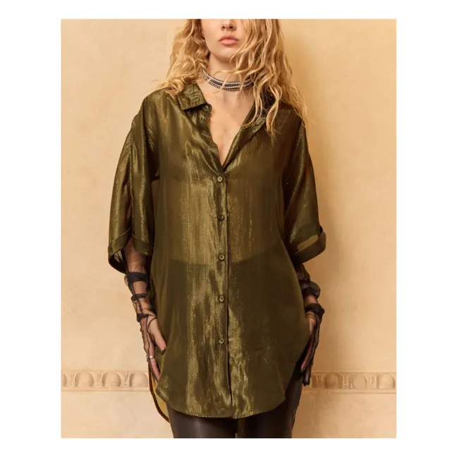Blouse Light Métallisée | Gris