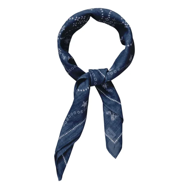 Bufanda de algodón Englishia | Azul Marino