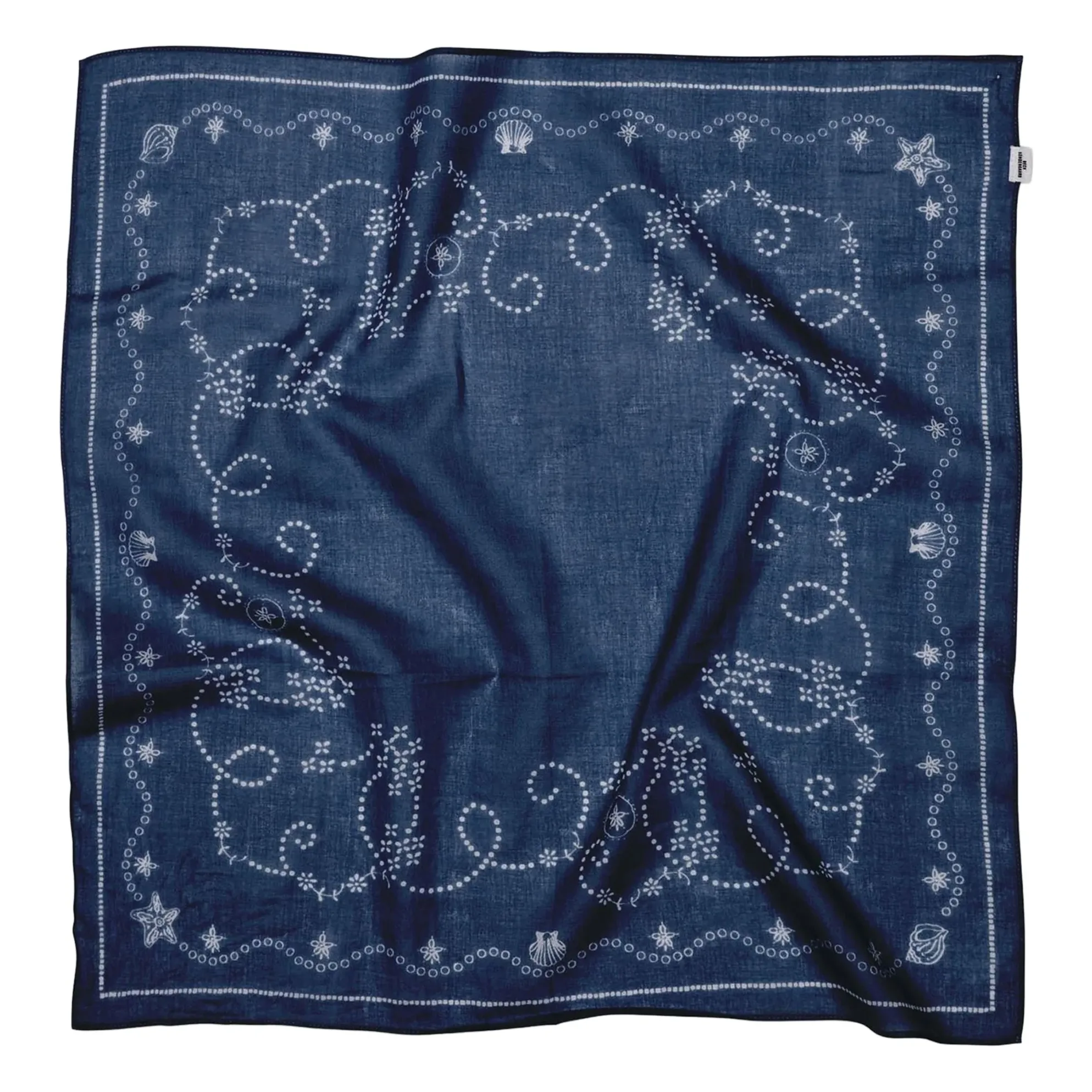 Foulard Anglaisia Coton | Bleu marine- Image produit n°1