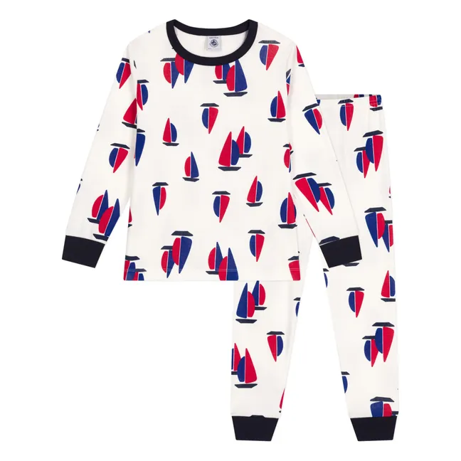 Conjunto de pijama barco | Blanco