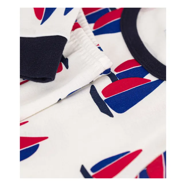 Conjunto de pijama barco | Blanco
