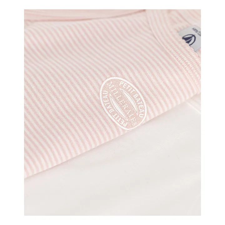 Lote 2 Camisetas de tirantes a rayas | Rosa- Imagen del producto n°1
