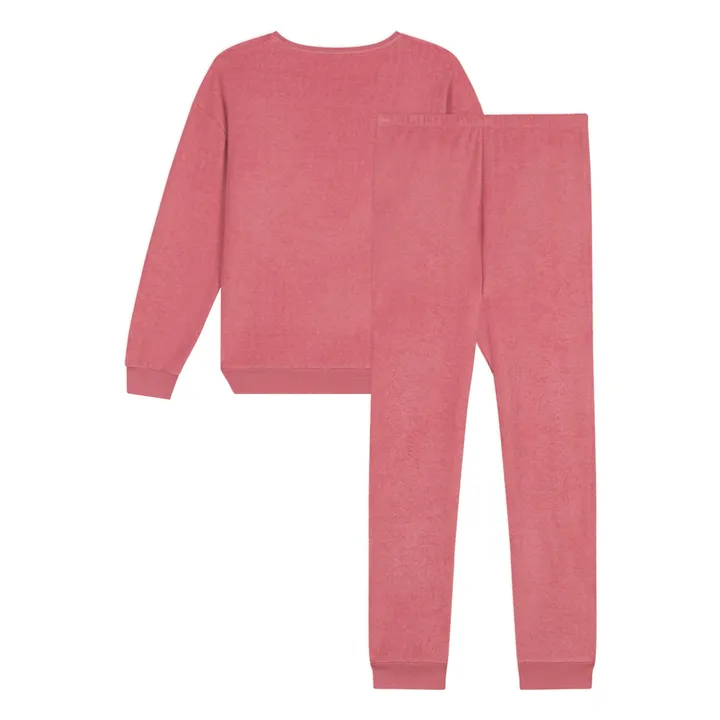 Conjunto de pijama Bouclette Eponge - Colección Mujer  | Rosa- Imagen del producto n°2