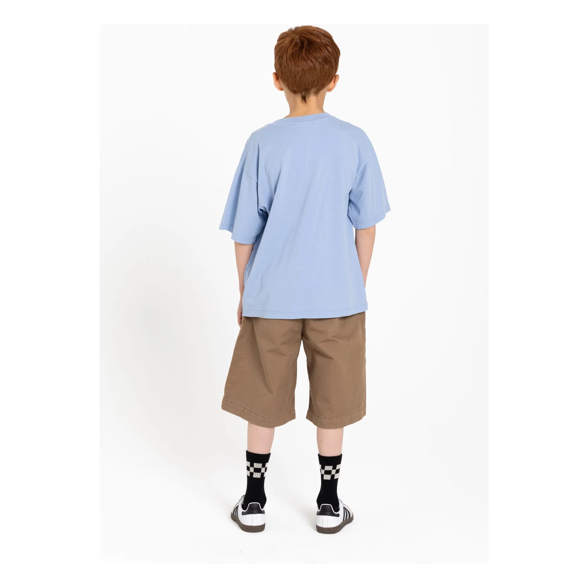 T-shirt King Coton Bio | Bleu Acier- Image produit n°7