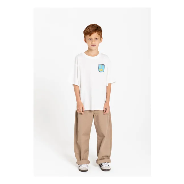 Camiseta King de algodón ecológico | Blanco