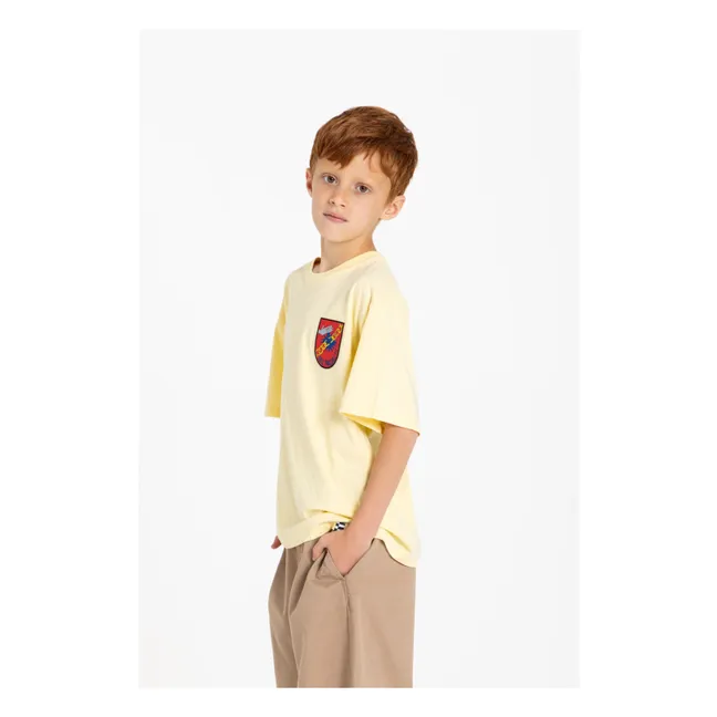 King T-shirt Organic cotton | Lemon yellow