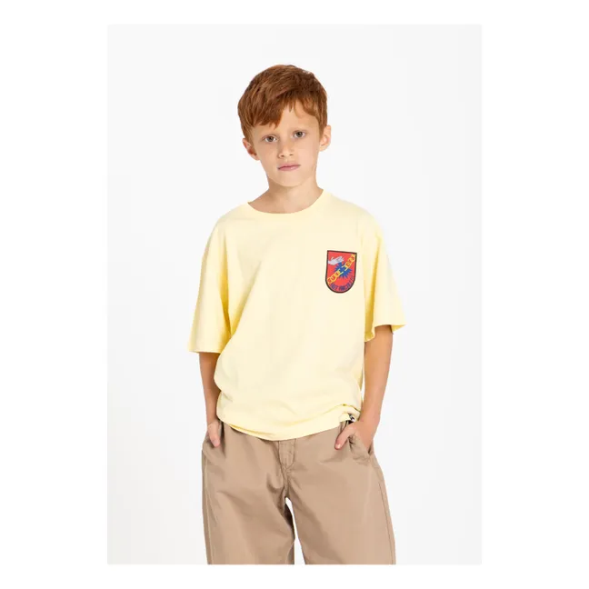 Camiseta King de algodón ecológico | Amarillo Limón