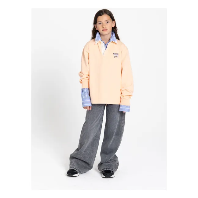 Jean Large April | Denim gris