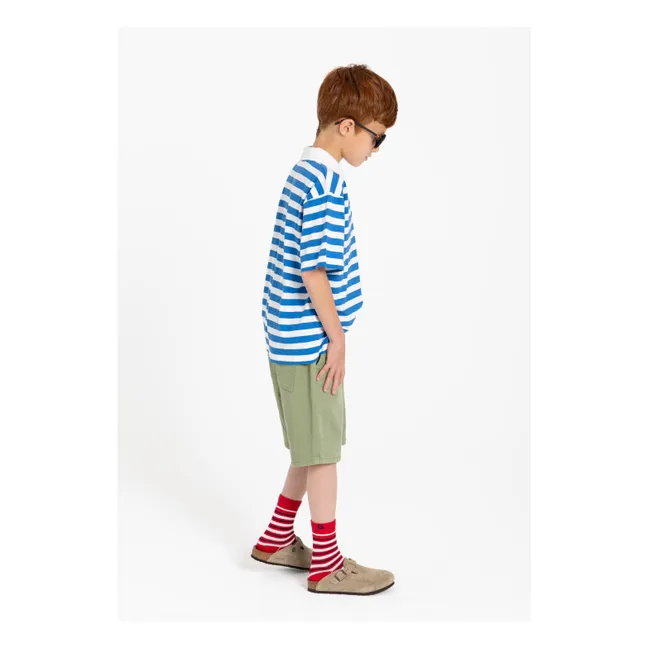 Malo Striped Socks | Red