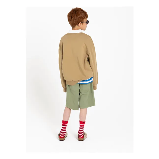 Malo Striped Socks | Red
