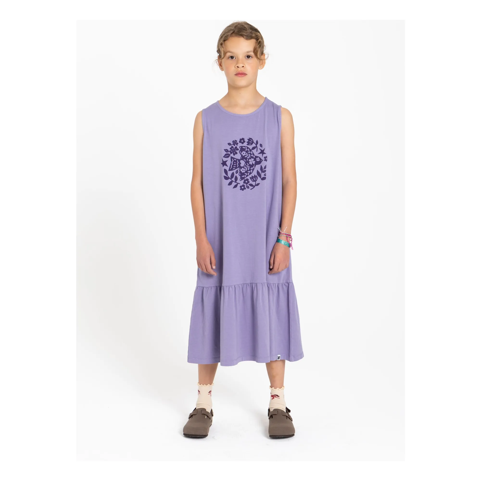Robe Sans Manches Lyra Coton Bio | Lavande- Image produit n°5