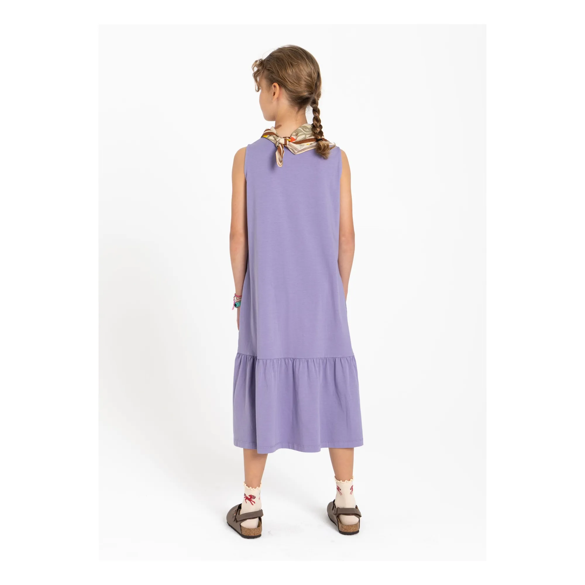 Robe Sans Manches Lyra Coton Bio | Lavande- Image produit n°6