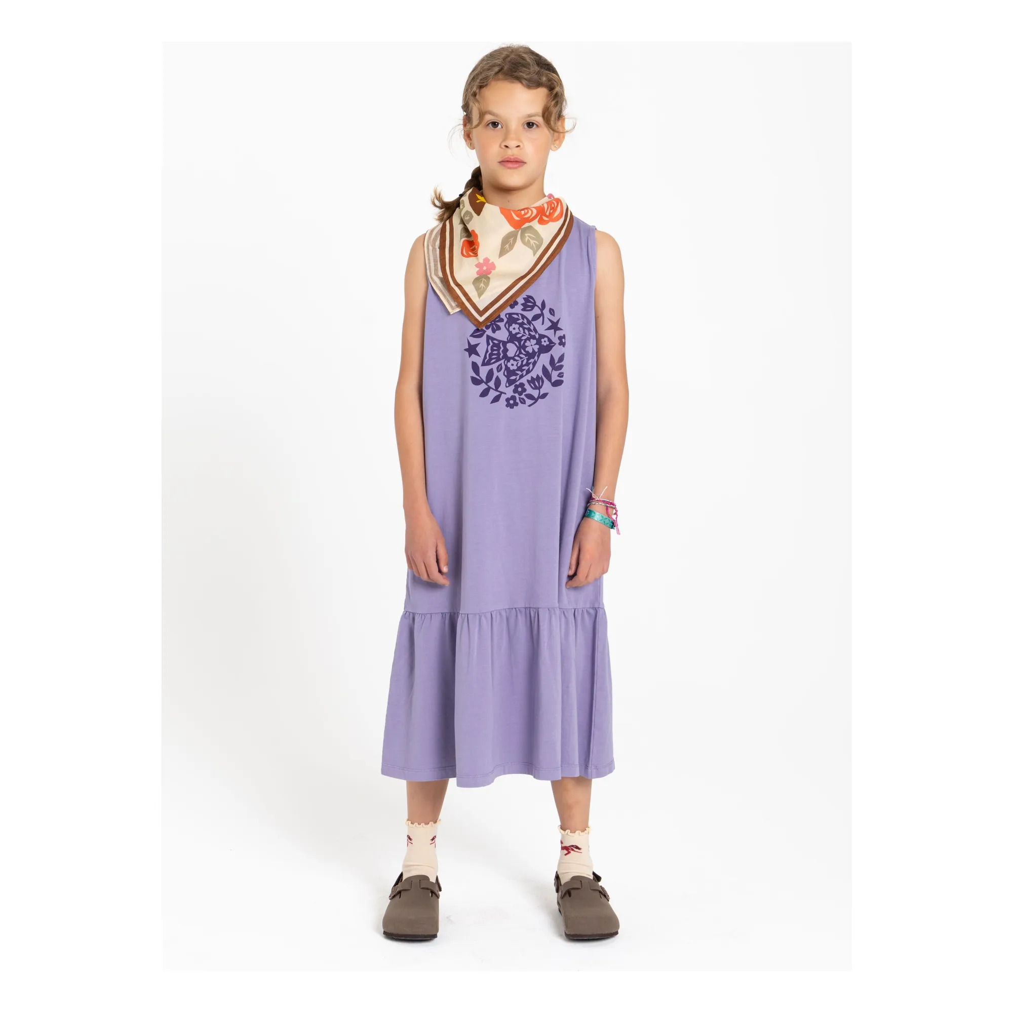 Robe Sans Manches Lyra Coton Bio | Lavande- Image produit n°1