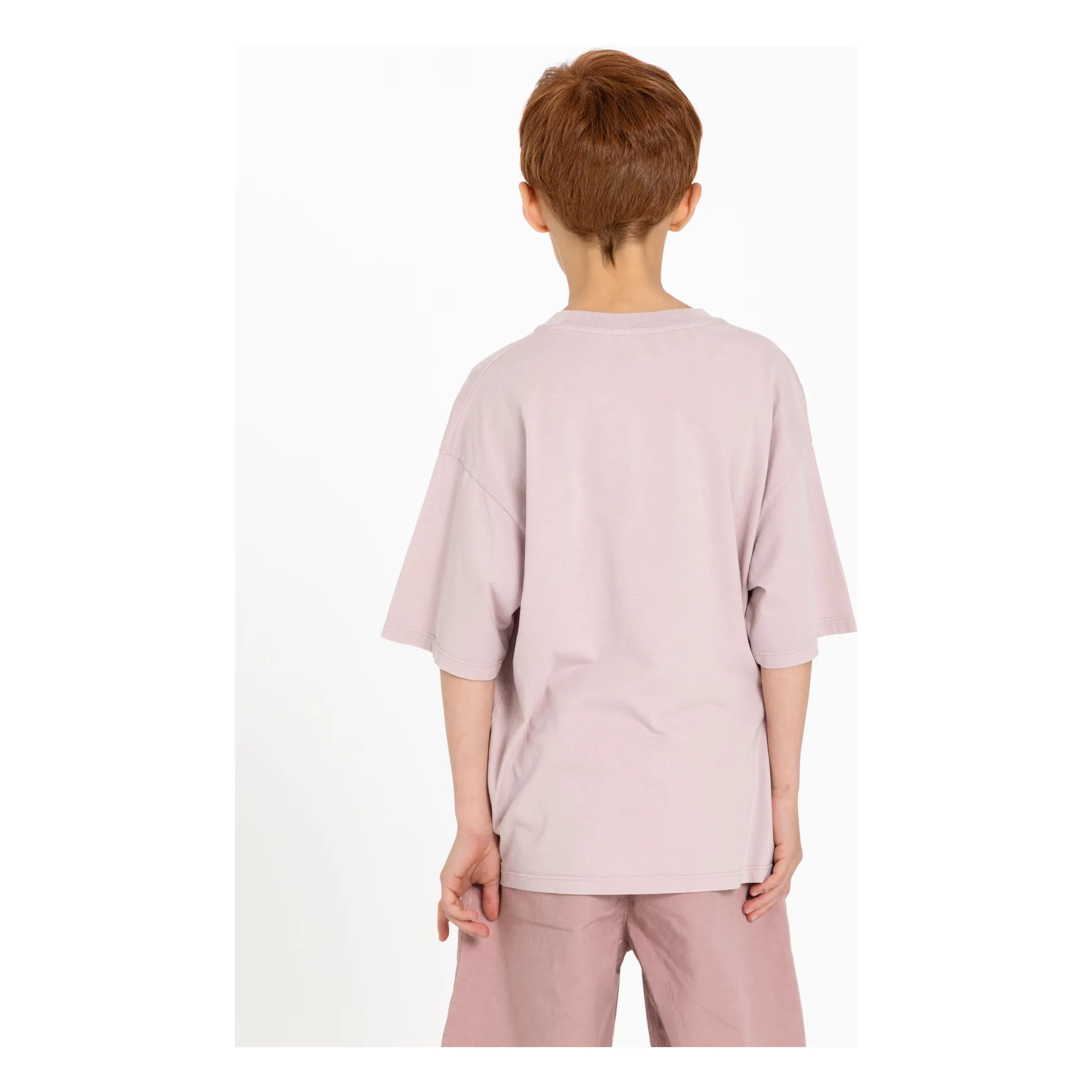 T-shirt Taylor Coton Bio | Vieux Rose- Image produit n°9