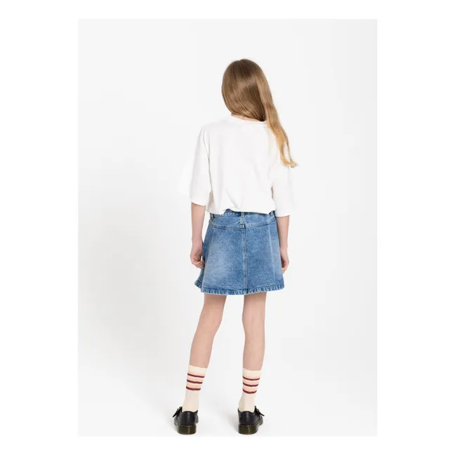 T-shirt Oversize Filo Coton Bio | Blanc