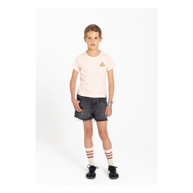 Enid organic cotton T-shirt | Peach