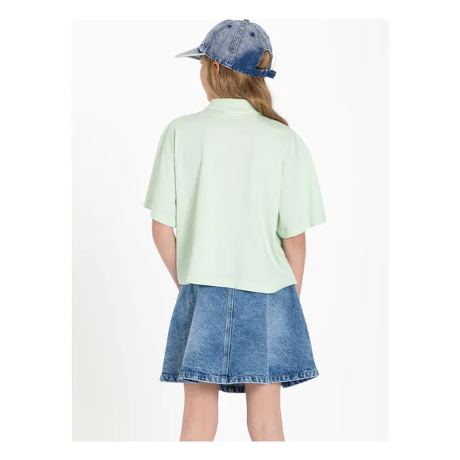 Polo Bristol Coton Bio | Vert amande