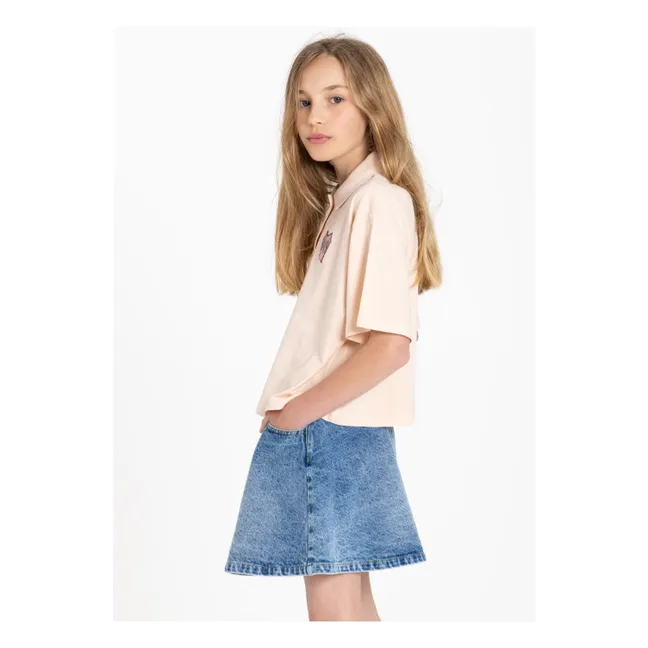 Polo Bristol Coton Bio | Rose pêche