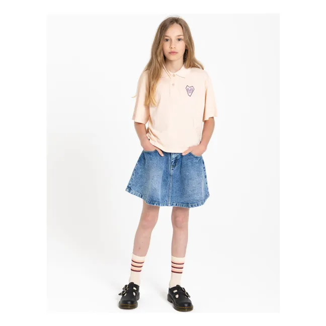 Polo Bristol Coton Bio | Rose pêche