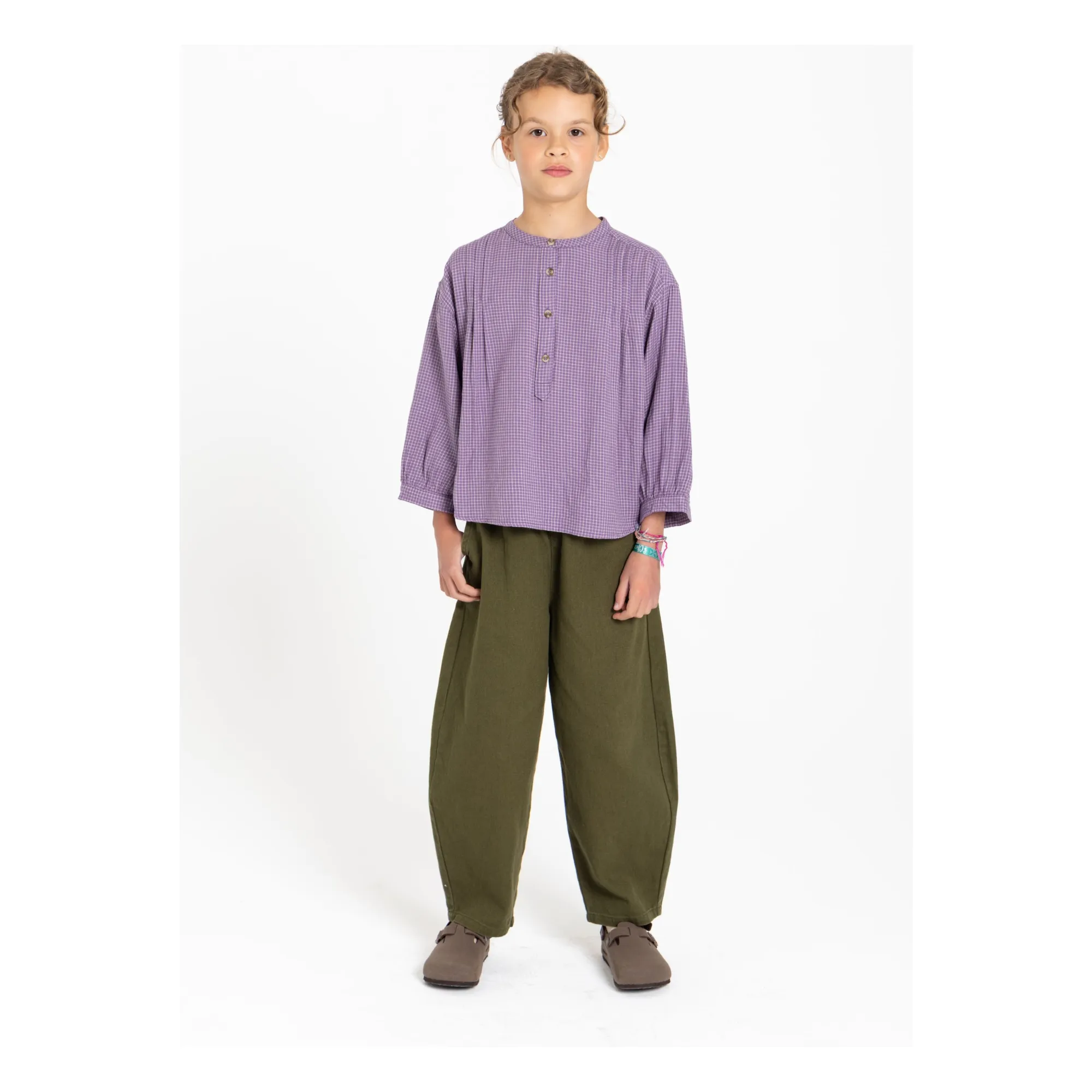 Blouse Maxine Carreaux | Lavande- Image produit n°10