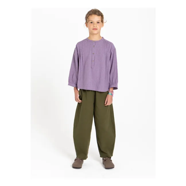 Maxine Carreaux blouse | Lavender