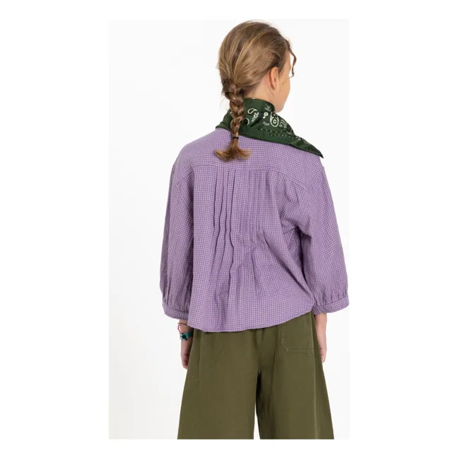 Maxine Carreaux blouse | Lavender