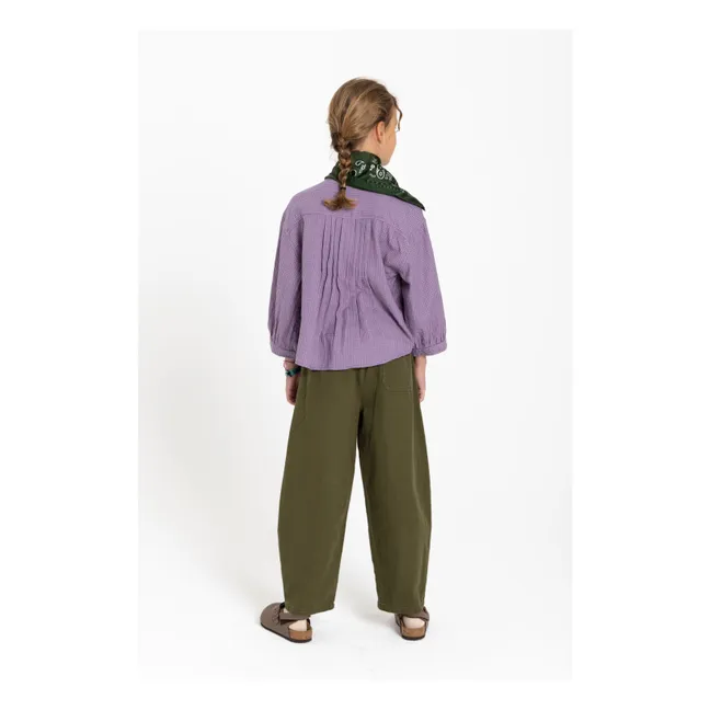Blouse Maxine Carreaux | Lavande