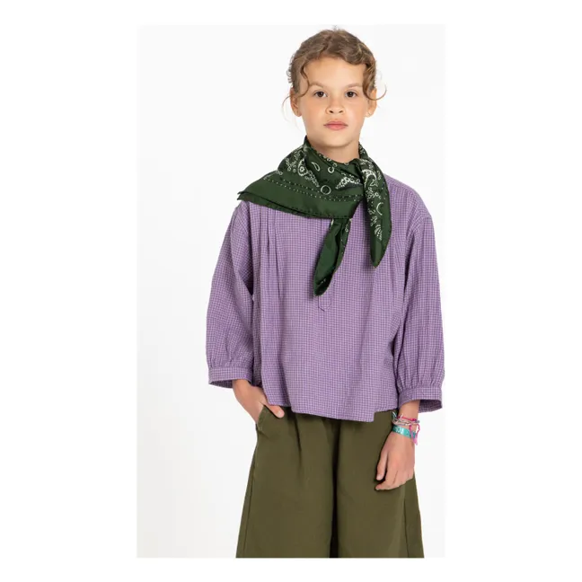 Maxine Carreaux blouse | Lavender