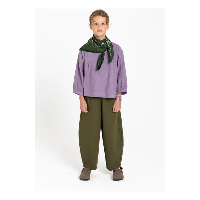 Maxine Carreaux blouse | Lavender