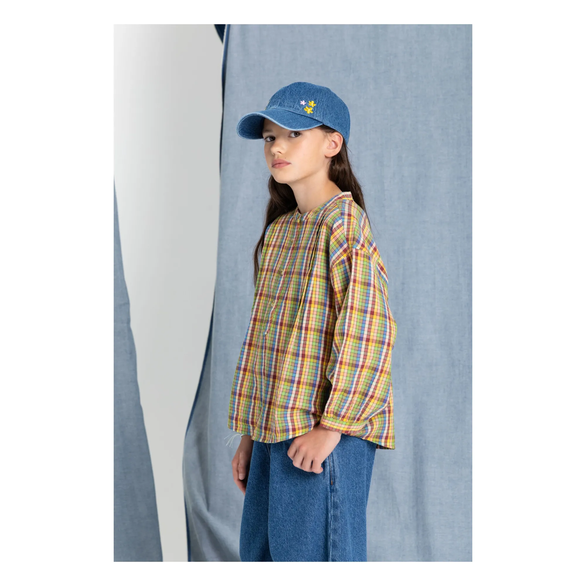 Blouse Maxine Carreaux | Vert- Image produit n°2