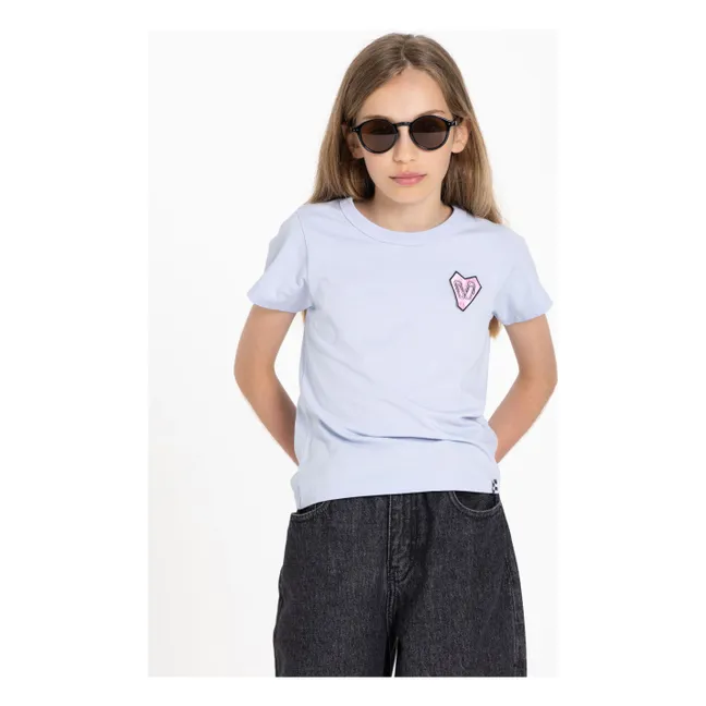 T-shirt Enid Coton Bio | Bleu Acier